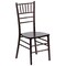 Flash Furniture 36.25&#x22; Walnut Brown Traditional Outdoor Furniture Patio Chiavari Chair
